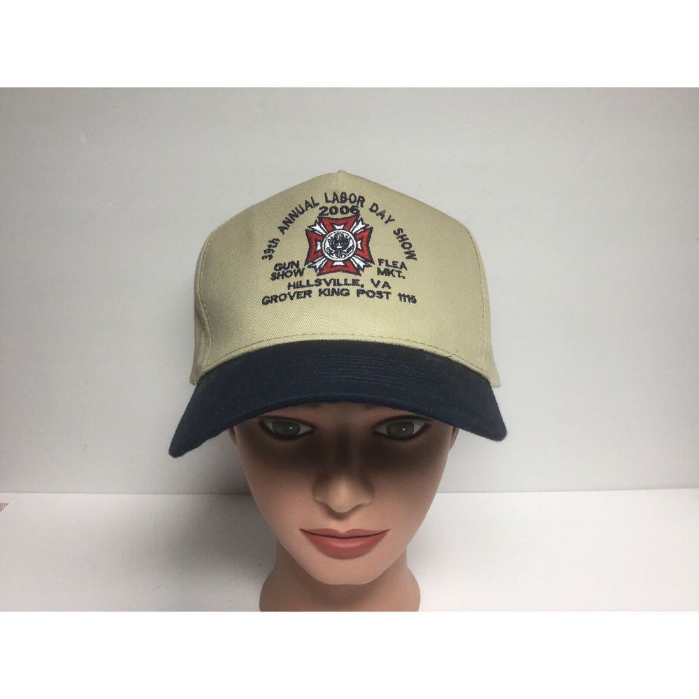 Hillsville Annual Labor Day VFW Gun Show snapback hat Baseball Cap Beige